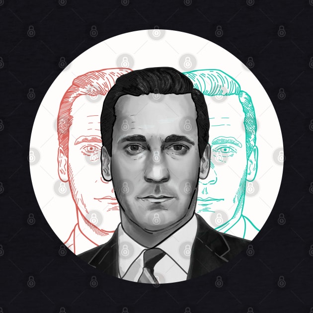 Don Draper | Dick Whitman by Jillian Kaye Art